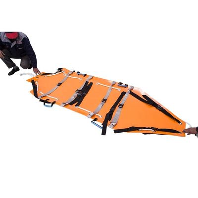 Camas de resgate dobráveis multifuncionais Camas de ambulância plegaveis laranja