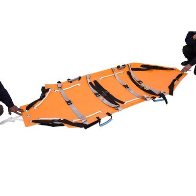 Camas de resgate dobráveis multifuncionais Camas de ambulância plegaveis laranja