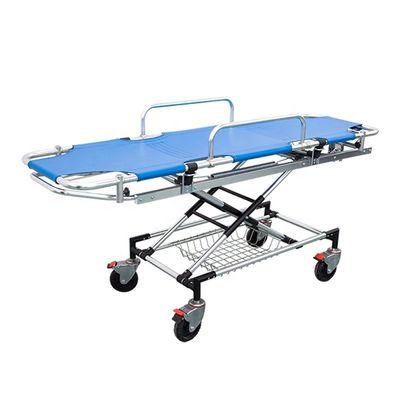 Ambulância azul cama de travesseiro de alumínio de liga de transporte de travesseiro médico