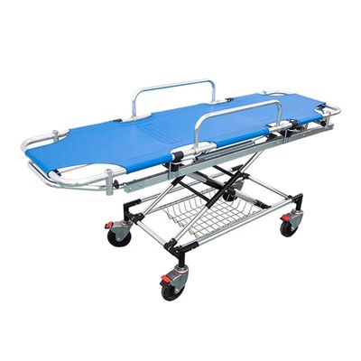 Ambulância azul cama de travesseiro de alumínio de liga de transporte de travesseiro médico