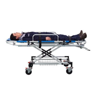 Ambulância azul cama de travesseiro de alumínio de liga de transporte de travesseiro médico