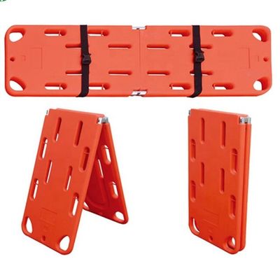 2 Tabuleiro de coluna dobrável dobrado Orange Ems Tabuleiro de coluna para sobrevivência ao ar livre