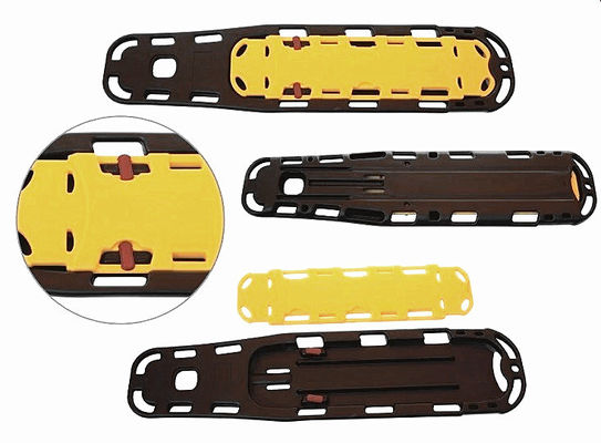 Yellow Orange PE Spine Board para piscinas e resgate costeiro