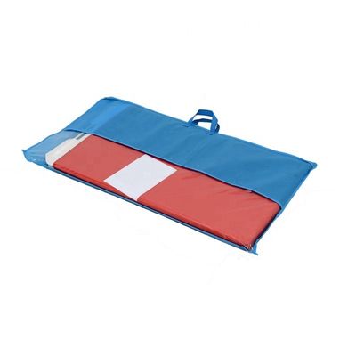 Folha de transferência do paciente de tecido de Oxford para o hospital Folhas de diapositivos vermelhas e azuis