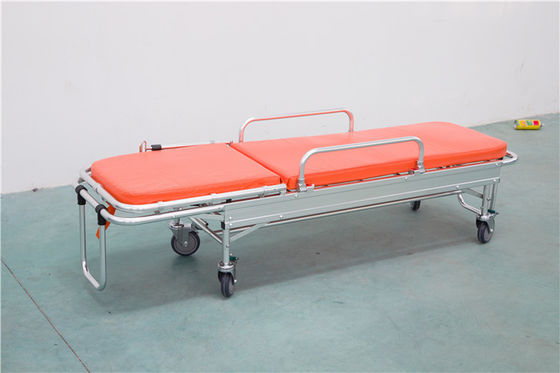 Cama de ambulância de emergência médica de liga de alumínio certificada CE para UTI da sala de operações