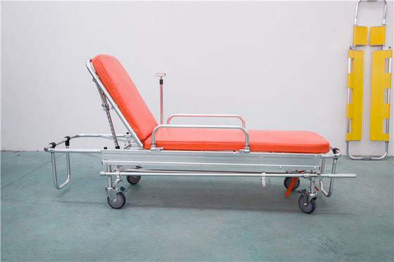 Cama de ambulância de emergência médica de liga de alumínio certificada CE para UTI da sala de operações